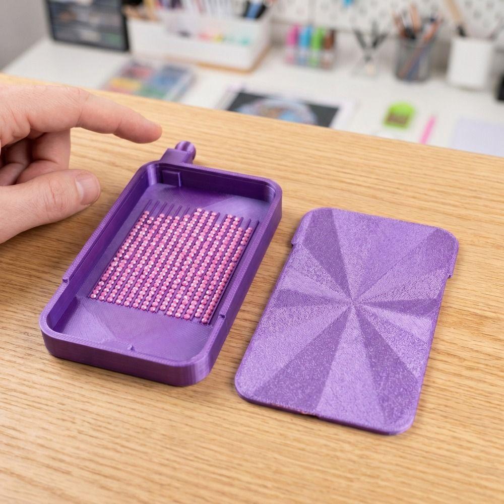 Prismatic Shine Lid Painting Tray Silky Bead Sorting Tray Craft Enthusiasts