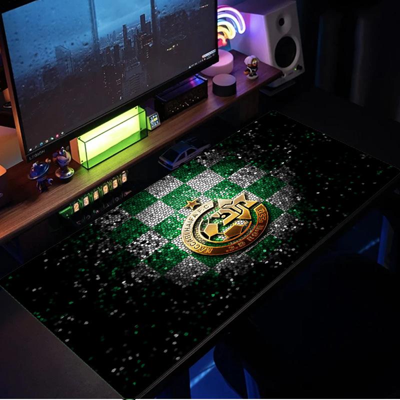 Maccabi Haifa Football Crest mouse pad, rubber base, esports desk mat, mouse pad for gamers and office use, gaming desk , easy to clean mat