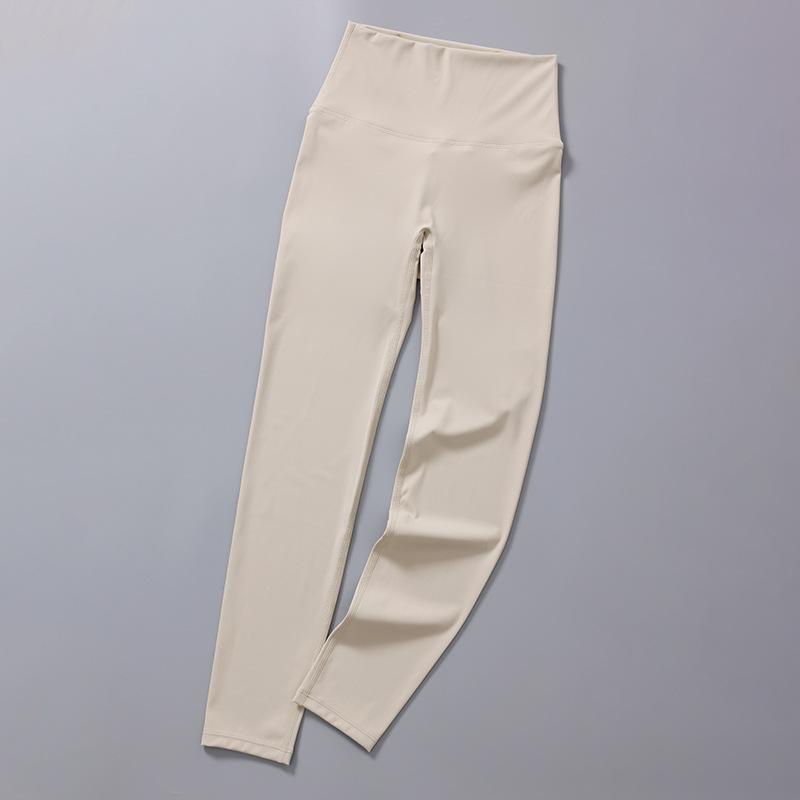 Seamless Solid Casual Slim Fit Yoga Leggings Pants Women High Waist Sports Tight Yoga Pants Women Push Up Running Training Fitness Legging Pants 25579