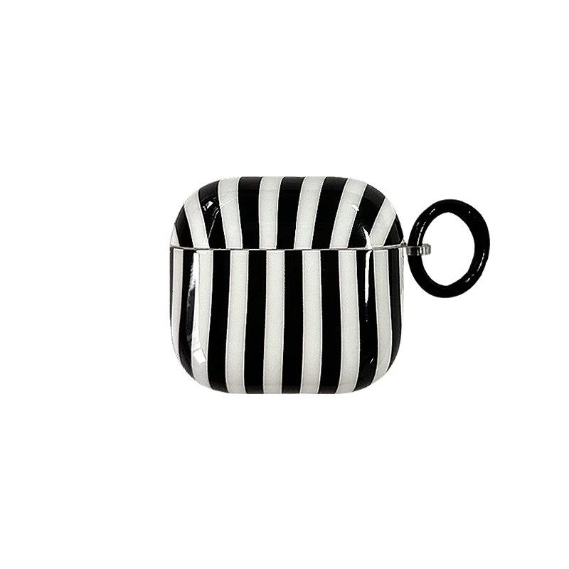 Simple Contrasting Stripes AirpodsPro1 Earphone Case for Apple 1/1/1/1st Generation Wireless Bluetooth Case