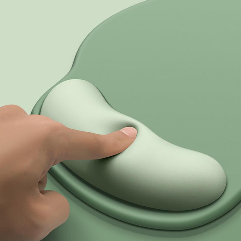 Ergonomic Mouse Pad with Gradient Colors Wrist Support Soft Cushion Non Slip Base for Laptop Desk