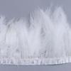 1Meter Colorful Turkey Marabou Feathers Trim Ribbon 10-15cm for Wedding Clothing Party Dress DecorationSewing Plumes