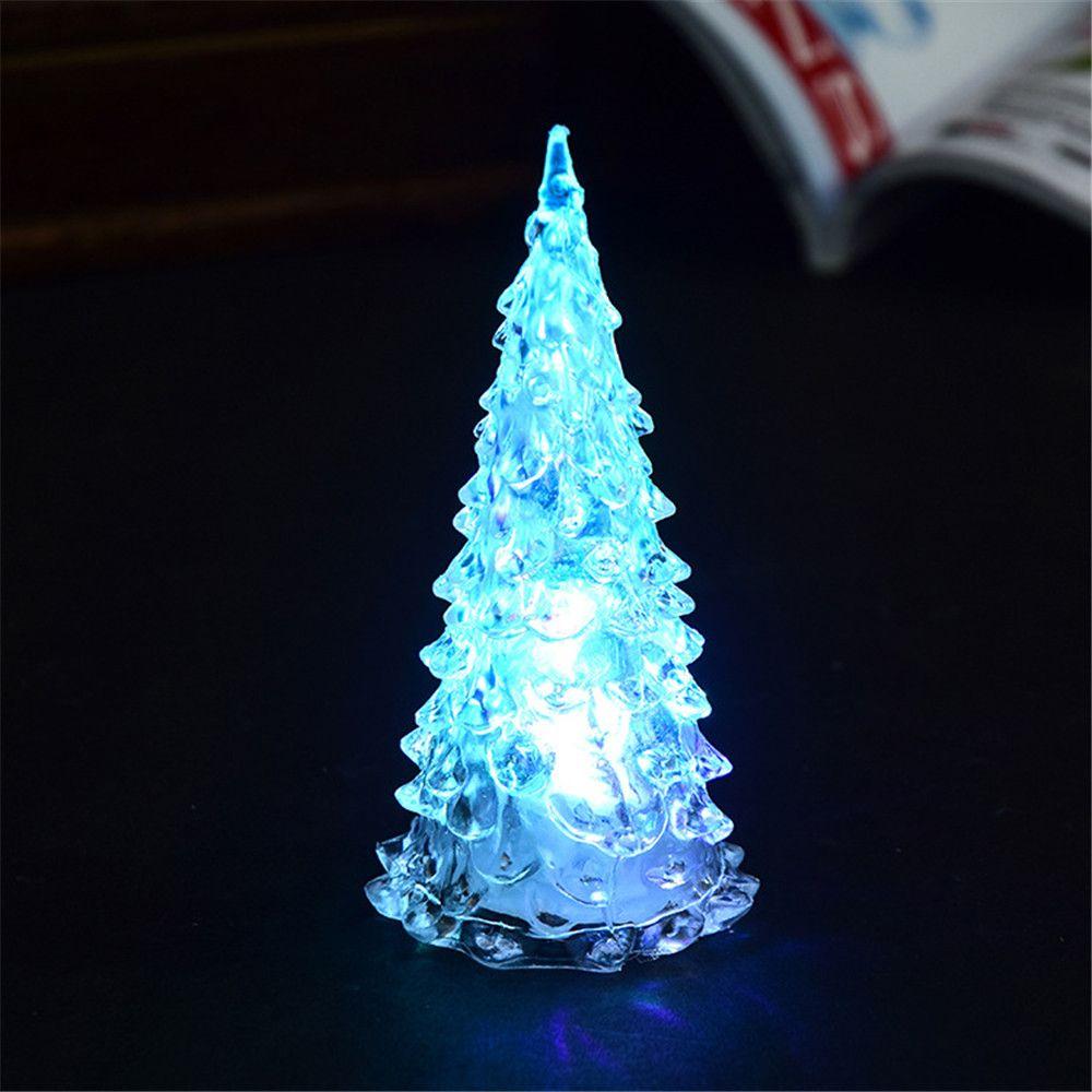 Frohe LED Farbwechsel Mini Weihnachtsbaum LED Elektronisches Spielzeug Haus Tisch Party Dekor Charme