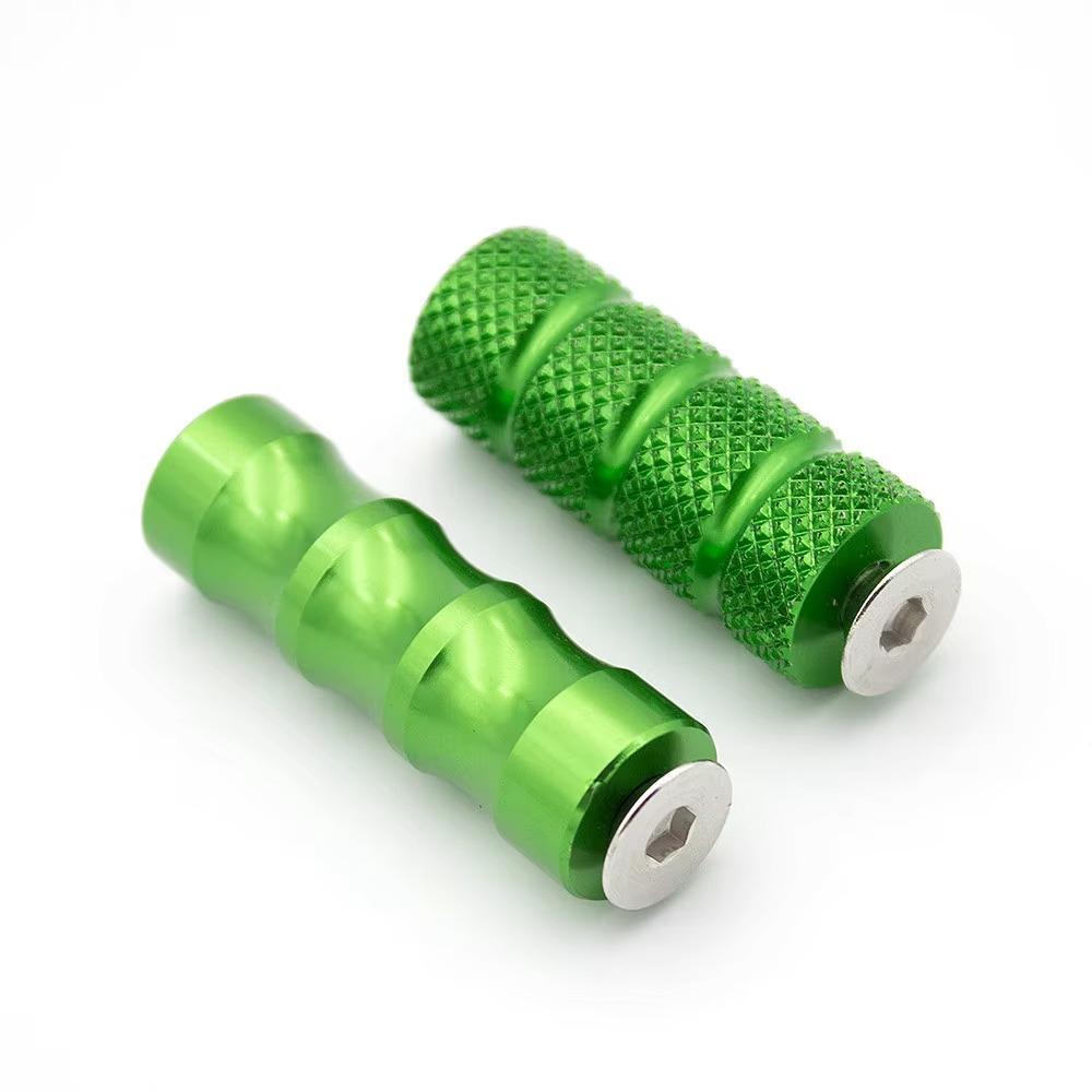 

M6 Universal Motorcycle Footrest Rearset Aluminum Alloy CNC Motorcycle Foot Peg Pedal Gear Shift Peg for Yamaha//Kawasaki зелений