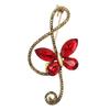 Butterfly Brooch Rustproof Corrosion Resistant Sparkling Bright Color Large Insect Brooch Pin Jewelry Accessory