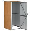 Garden Shed Brown 118.5 X 97 X 209.5 Cm Galvanized Steel