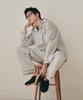 [OGGITT] Standard Bean Stripe Long Sleeve Pajama Set [Shipped from Korea] 100% Authentic