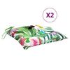 VidaXL Coussins de chaise 2 pcs multicolore 50x50x7 cm tissu oxford 361549