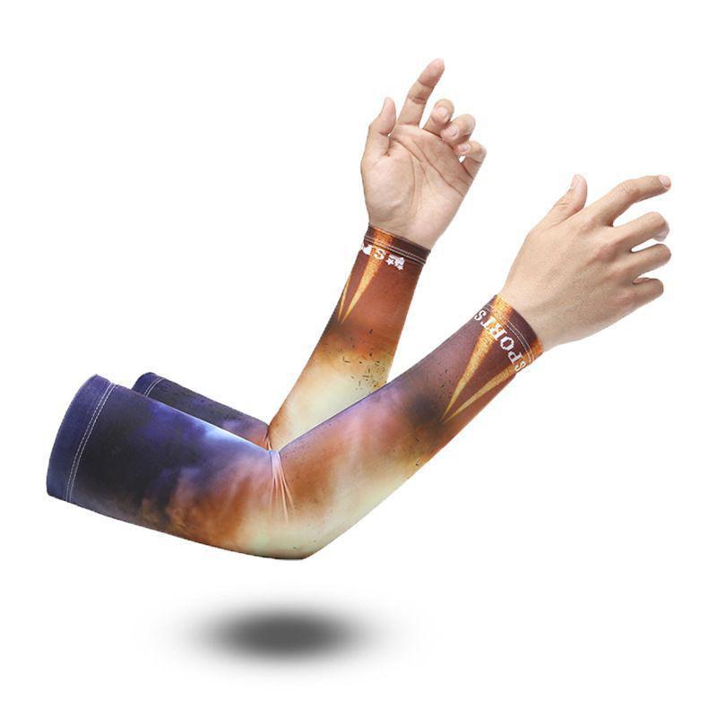 

Солнцезащитные рукава для мужчин и женщин, летние тонкие шелковые нарукавники для спорта на открытом воздухе с защитой от ультрафиолета