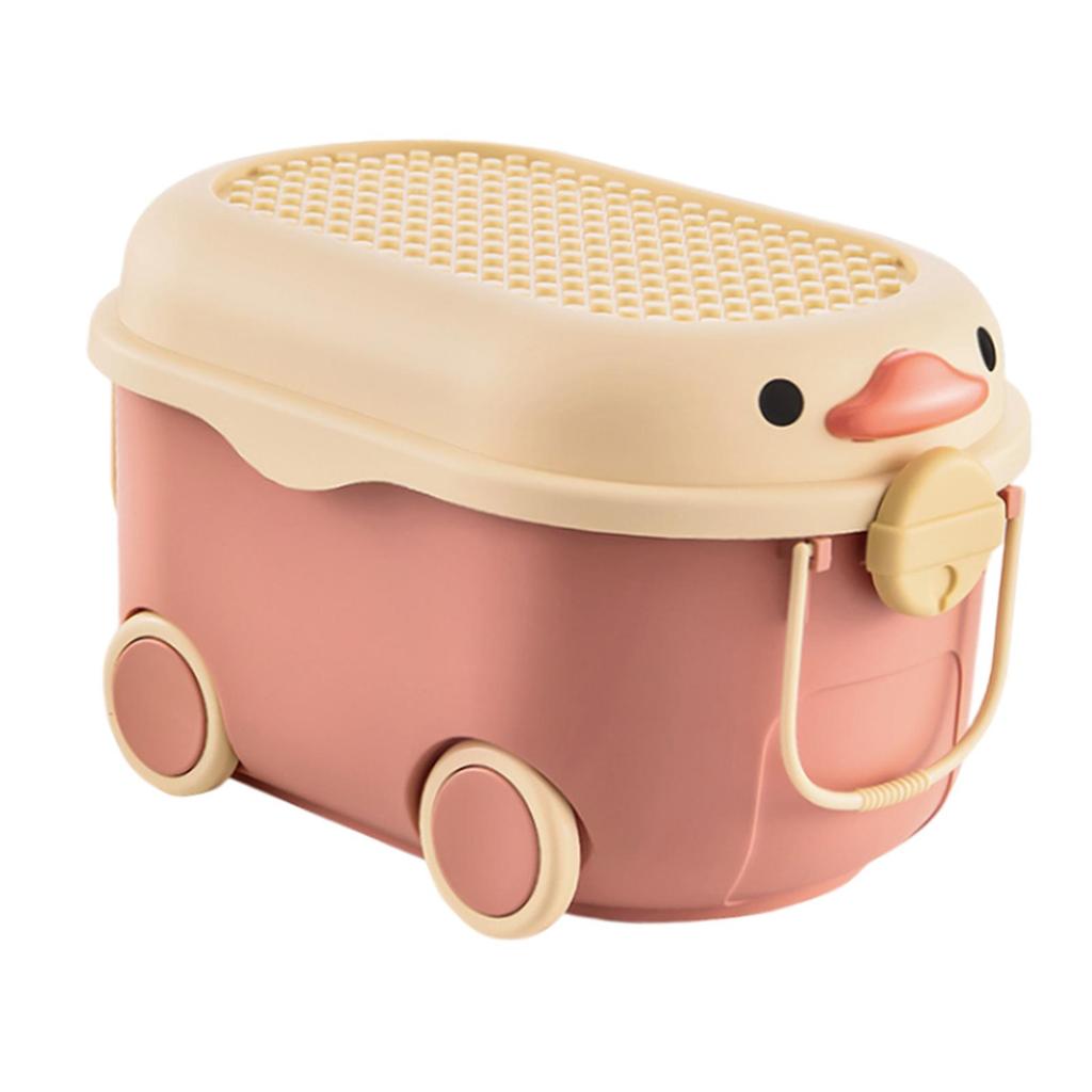Design Toy Chest with Wheels Storage Solution for Kids' Play Area