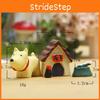 Resin Dog Pig Duck Hedgehog House Miniature Set With Cartoon Style For Home Decor And Gift Giving