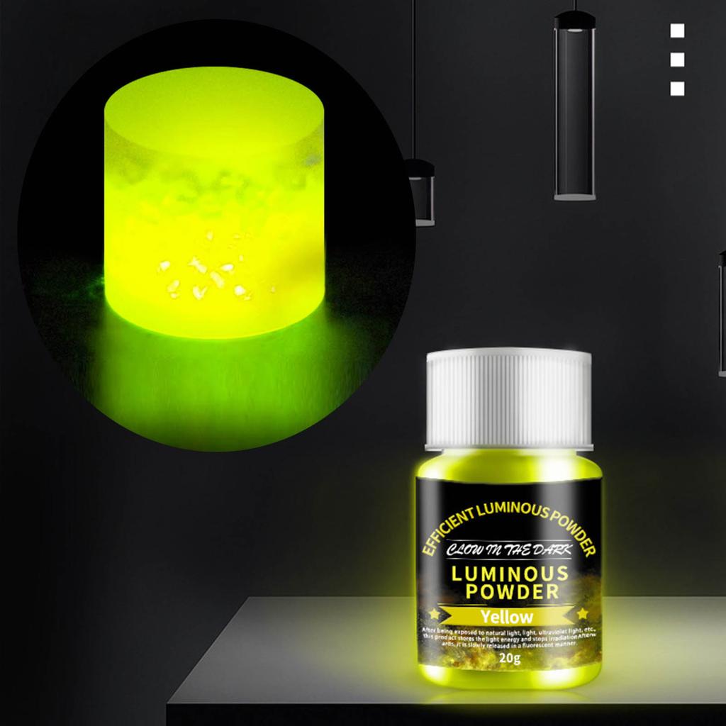 Glow in The Dark Pigment Powder 12 Colors Luminous Powder Epoxy Resin Pigment for Nails Acrylic Paint Glitter Powder DIY