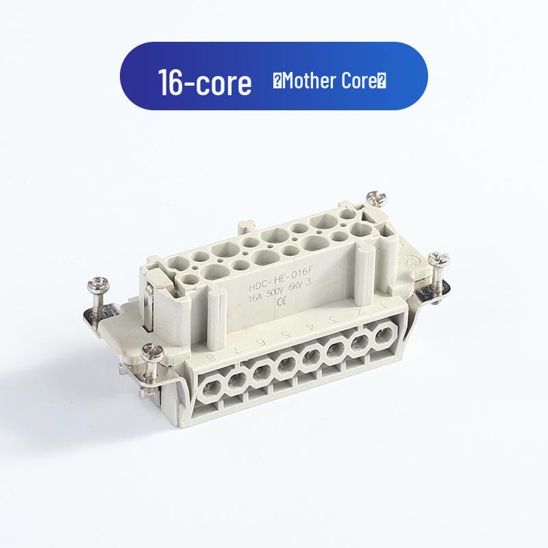 Heavy-Duty Rectangular Aviation Connector Plug & Socket: 6, 10, 16, 24, 32 Pin Options