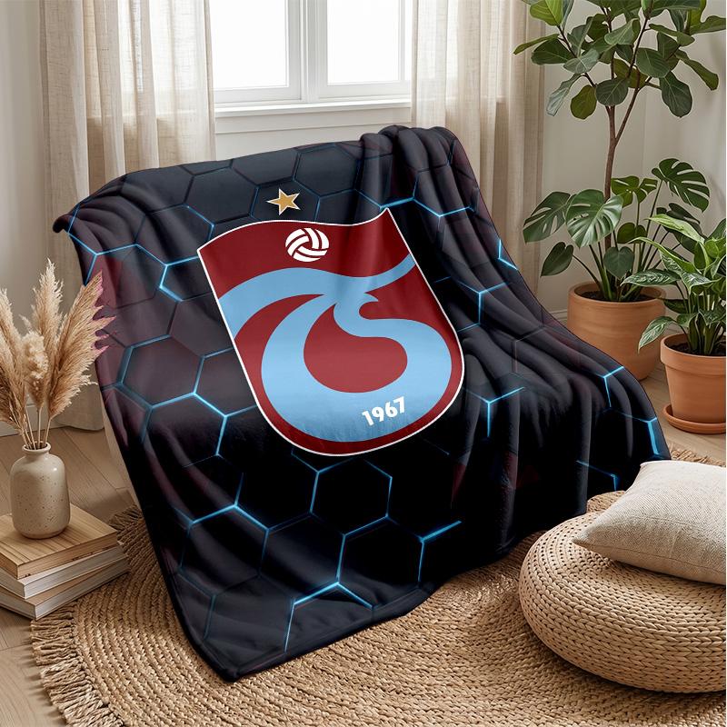 Coperta in Morbido Pile di Flanella Trabzonspor FC Leggera Accogliente Calda Coperta da Lancio per Divano Letto Decorazione per la Casa