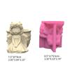 Flower Pot Silicone Mold Concrete Cement 3D Girl Flowerpot Mould Plaster Molds Candle Holder Epoxy Resin Mould Crafts