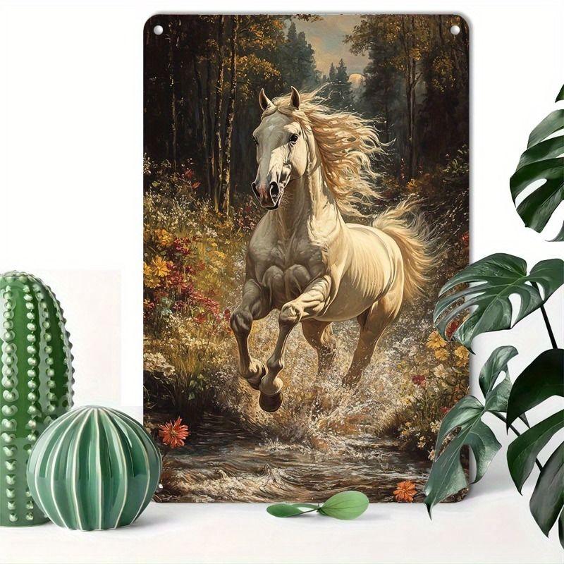 Retro Metal Animal Wall Art for Home Kitchen Farm Cafe Garden
