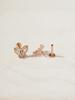 Minimal Piercing 14K Internal Crystal 3D Butterfly Labret Piercing
