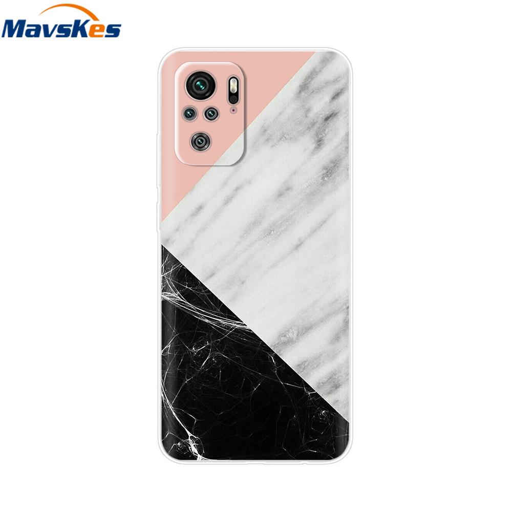For Redmi Note 10 Case Note 10s Cover Phone Cases For Xiaomi Redmi Note 10 Pro note10 10 s Tpu Silicone Back Bumper Fundas Coque