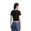 Calvin Klein Alphabet Print Casual Round Neck Short Sleeve T-Shirt Women Tops Black J221837-BEH