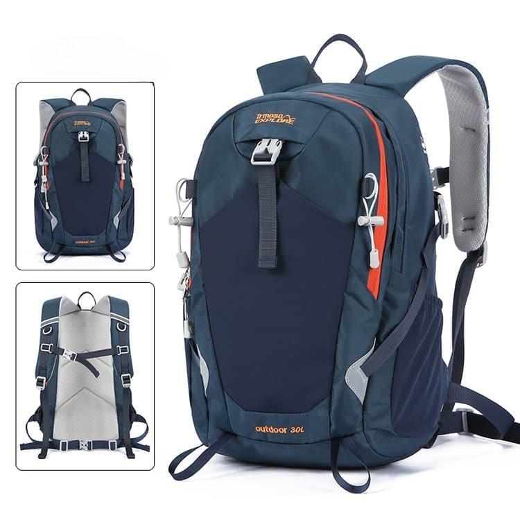 

Large Capacity Outdoor Mountaineering Backpack Travel Backpack темно-синього кольору