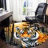1pc Tiger Print Chair Carpet for Office, , Non-slip carpet, Very suitable for offices, farmhouses,Outdoor carpet yy251120012
