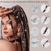 European and American Fashion Simple Metal Hollow Pattern Hair Buckle Wig Headwear Dreadlock Decoration Braided Hair Accessories DIY Accessories