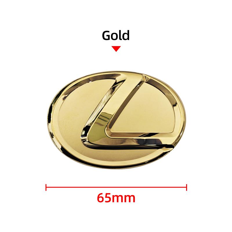 

1pcs Metal Steering Wheel Logo Sticker Emblem 65mm 77mm for Lexus ES IS RX NX GX LX LS CT UX etc Electroplated Badge Decal
