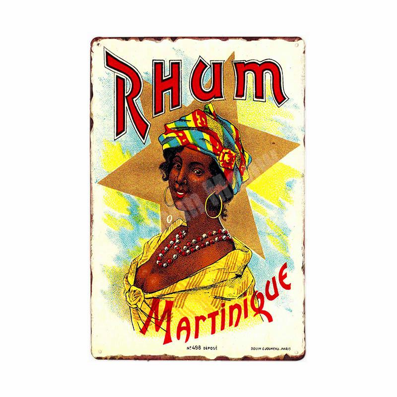 Rum Vintage Metal Tin Signs, Beer Wall Stickers, Bar, Grill, Pub, Cafe, Home Decor, Whisky Art Painting, Decorative Plates