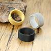 10mm Black Circle Woven Mesh Rings High Quality Stainless Steel Flexible Wedding Band Ring For Men Jewelry