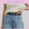 Classic Leather Belt For Women With Alloy Buckle For Casual And Office Wear