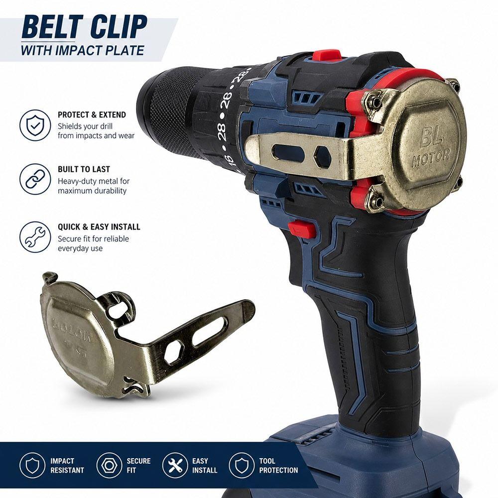 Knock-proof Power Tool Belt Clip Waterproof Cordless Drill Hanger New Drill Belt Hook Workshop Use