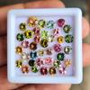 Round Cut Natural Tourmaline 3 MM Size Gemstone, 10 Pcs Multi Tourmaline Lot, Loose Gemstone Lot, October Birthstone For Making Jewelry.