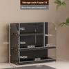 Modern Simple Bookcase Multilayer Desktop Organizer Office Storage Shelf Space Saving Desk Rack System for Home Office