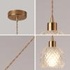 Modern LED Pendant Light Nordic Minimalist Single Head Glass Hanging Lamp Living Rooms Bedroom Study Kitchen Office Illumination