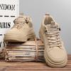 New Autumn Workwear Style Martin Boots, Casual Sports Work Footwear, Waterproof Thick-soled Wear-resistant High-top Fleece-lined Boots