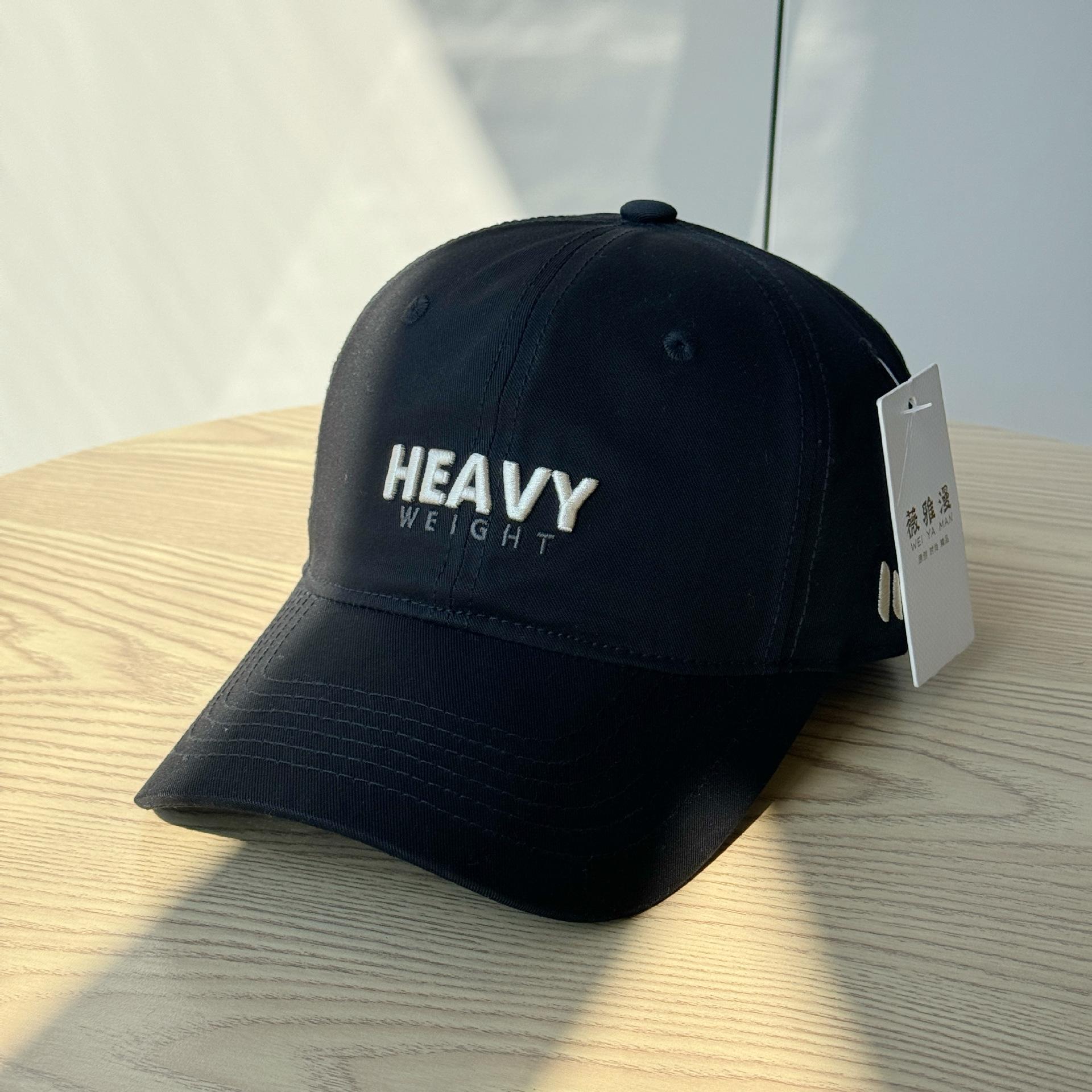 

New spring and summer baseball cap for women with letter embroidery, wide brim, suitable for couples, makes the face look smaller, sun-blocking, Adult54-60Adjustable чёрный