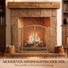 Fireplace Screen, 3-Piece Spark Guard with Double Doors 122x75cm