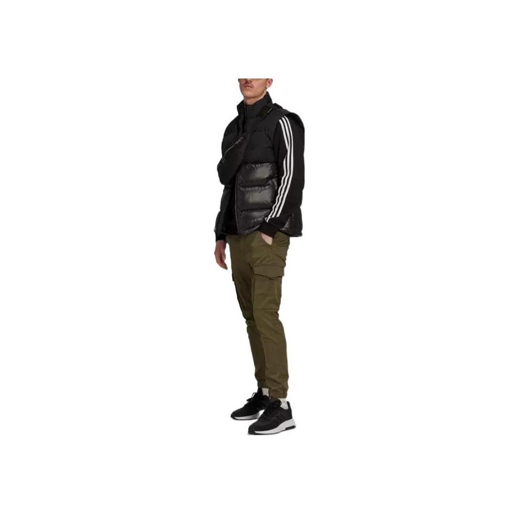 Adidas Down Regen Regular Fit Stand Collar Quilted Puffer Vest Men Black HL9185
