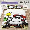 Sheepworld Pattern Bedding Uilt Set Uilt Cover Pillowcase Home Decoration Birthday Gift (1 * Duvet Cover + 2 * Pillowcase  Without Core)