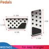 Stainless Steel Car Pedals Accelerator Gas Brake Pedal Cover for Jeep Wrangler JK 2007 - 2017 AT Parts Interior