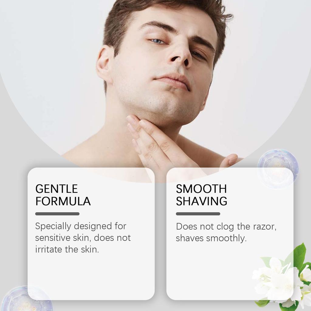 Herren Rasierseife Sanft Reinigend Glatte Rasur Tief Feuchtigkeitsspendend Und Beruhigend Trockene Haut
