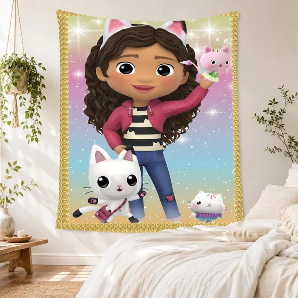 Gabby'S Dollhouse Vintage Tapestry Rustic Farmhouse Perfect For Balcony Studio Wall Living Room Four Seasons Hand Painted Style Gift For Birthday