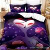Anime Hazbin Stolas Hotel Povlečení 3D Potisk Vhodné do Ložnice Sada Povlaků na Peřinu s Povlaky na Polštáře Dětský Domácí Textil