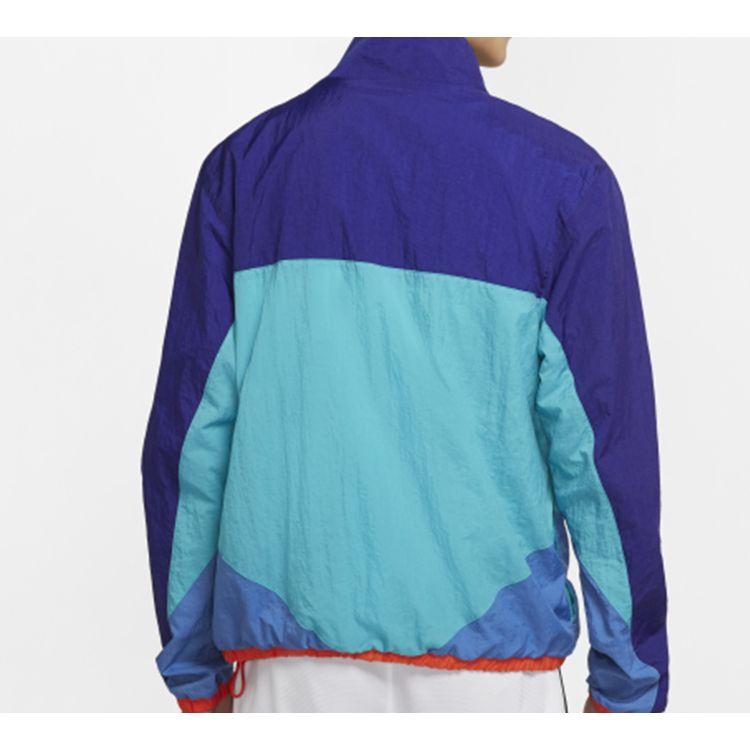 Nike Half-Zip Stand Collar Flight Jacket Men Jackets Blue CN8509-359