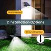 Solar Landscape Light Waterproof Wall Lamp for Driveway Garden Backyard