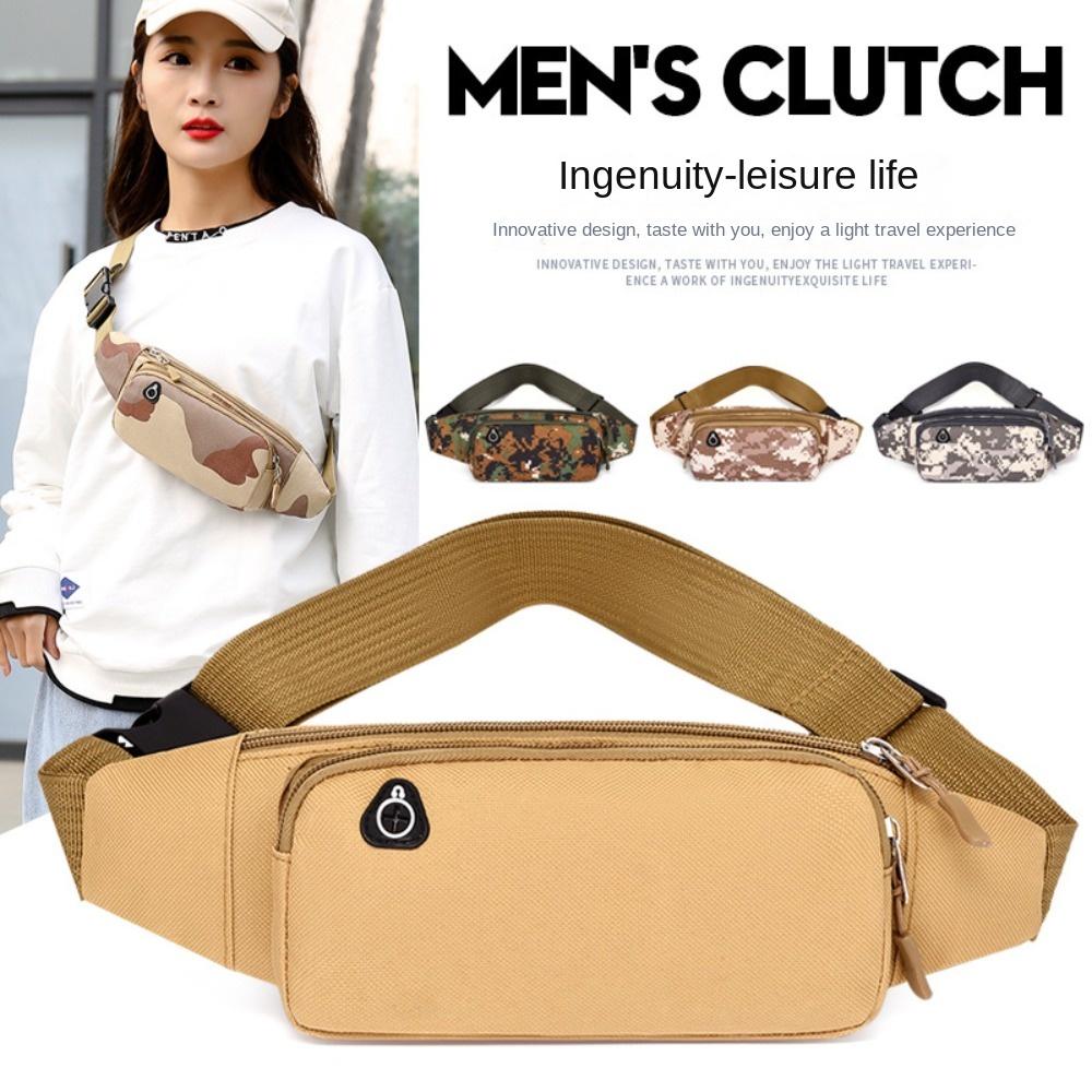 

Oxford Cloth Waist Pouch Wear Resistant Waist Bag Men Shoulder Belt Bags School