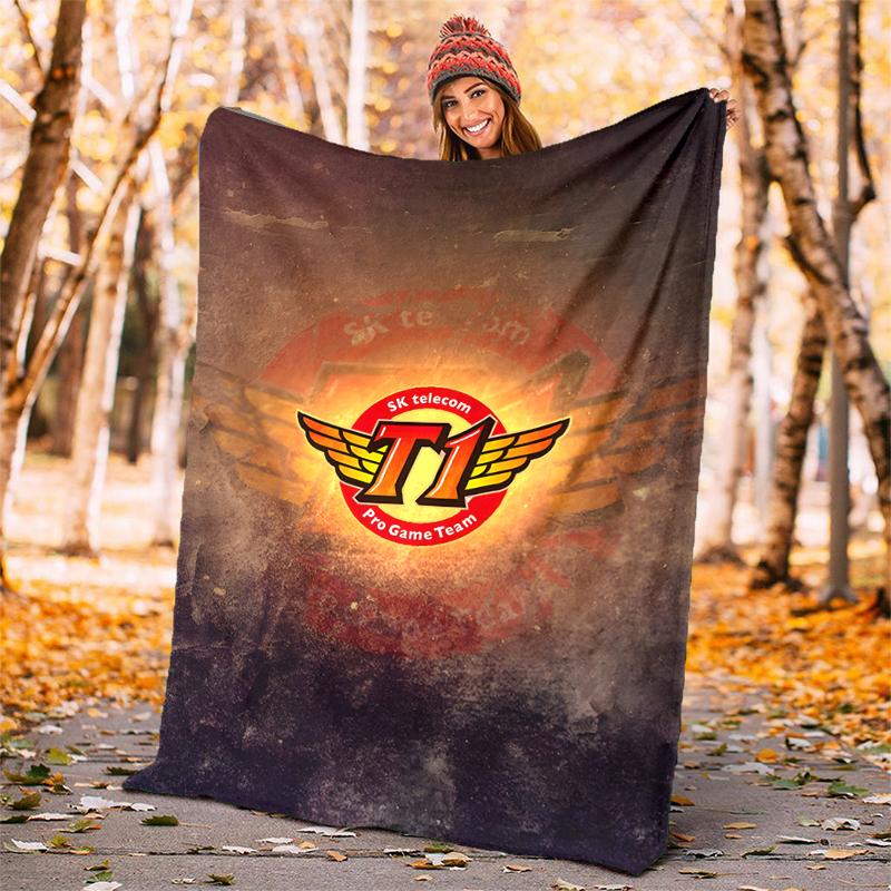T1 Flannel Blanket Soft All-Season Throw, Design for Camping, Car Travel, Hiking Sofa, Bed, Office Perfect Gift for Parties