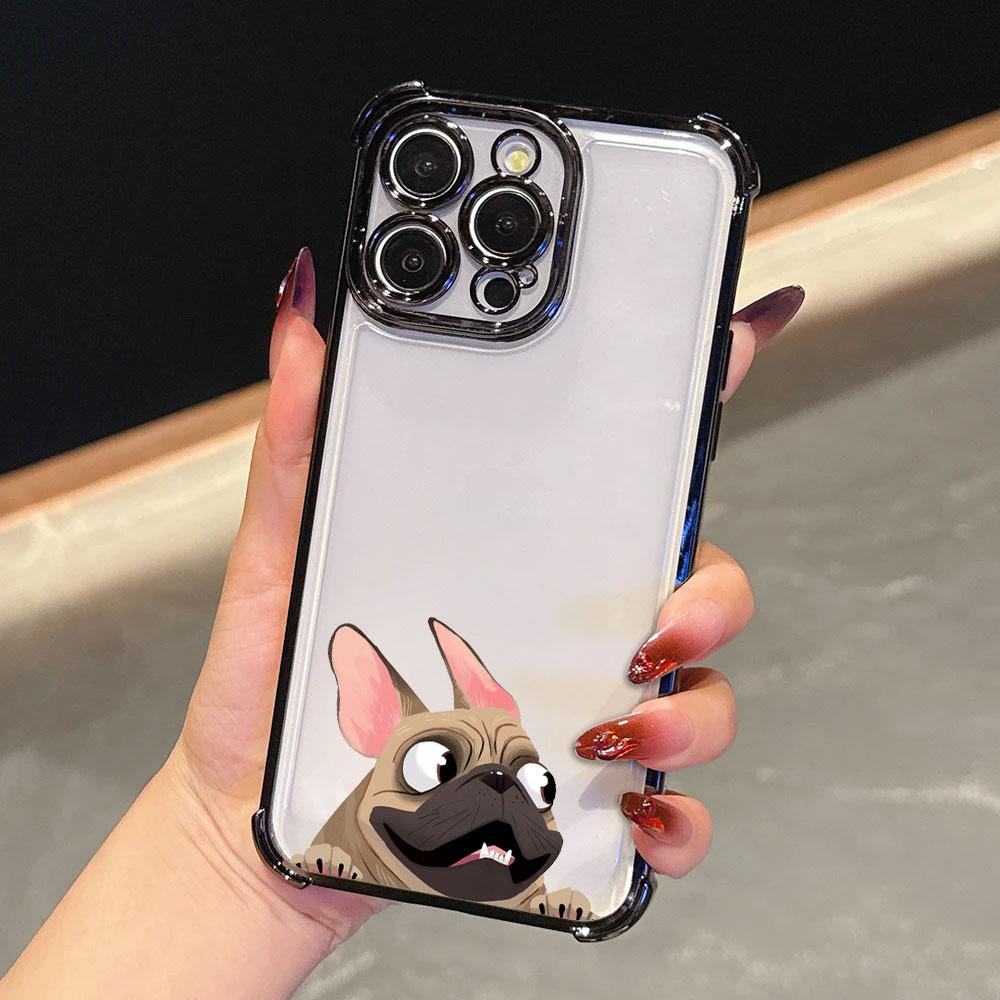 Boston Terrier Pug Dog French Bulldog Funda For iPhone 17 Pro 16 15 14 13 12 11 Pro Max Case 17 Plus 17E 16E 17Air Phone Cover
