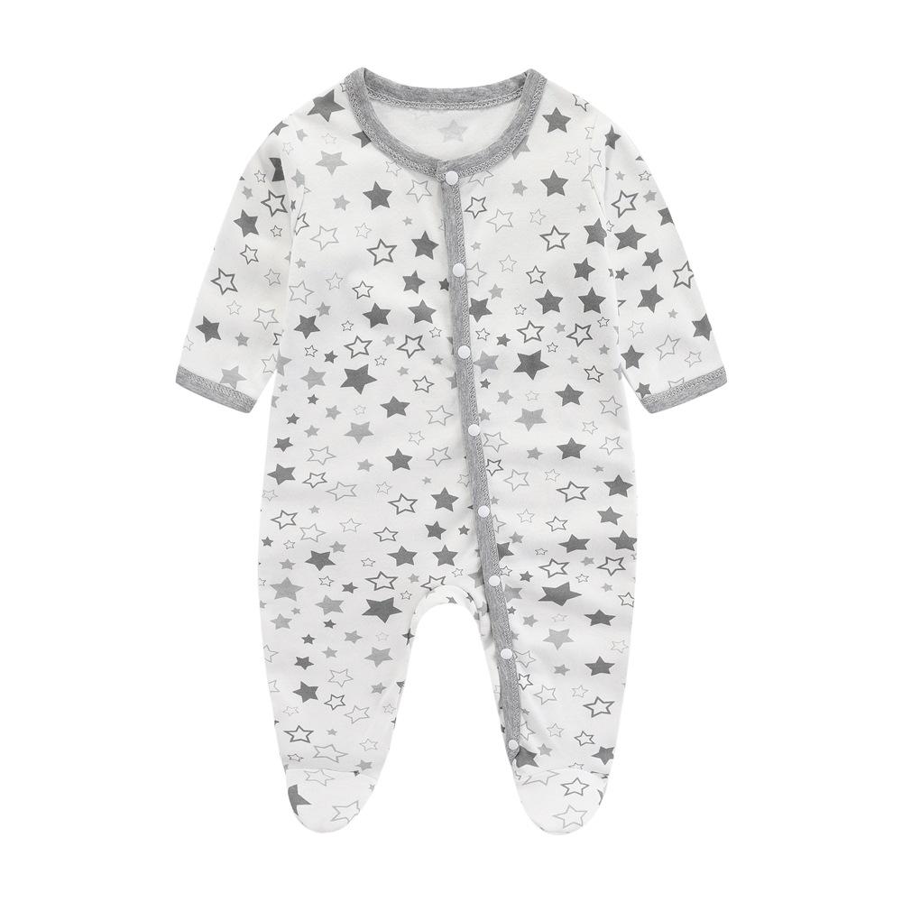 Pure Cotton Baby Jumpsuit: Newborn Romper for Spring, Autumn & Summer
