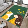 1PC cat flower Carpet Office Rug Mat Home Decor Area Carpet Festival Gift Office desk chair carpet Longlasting Material